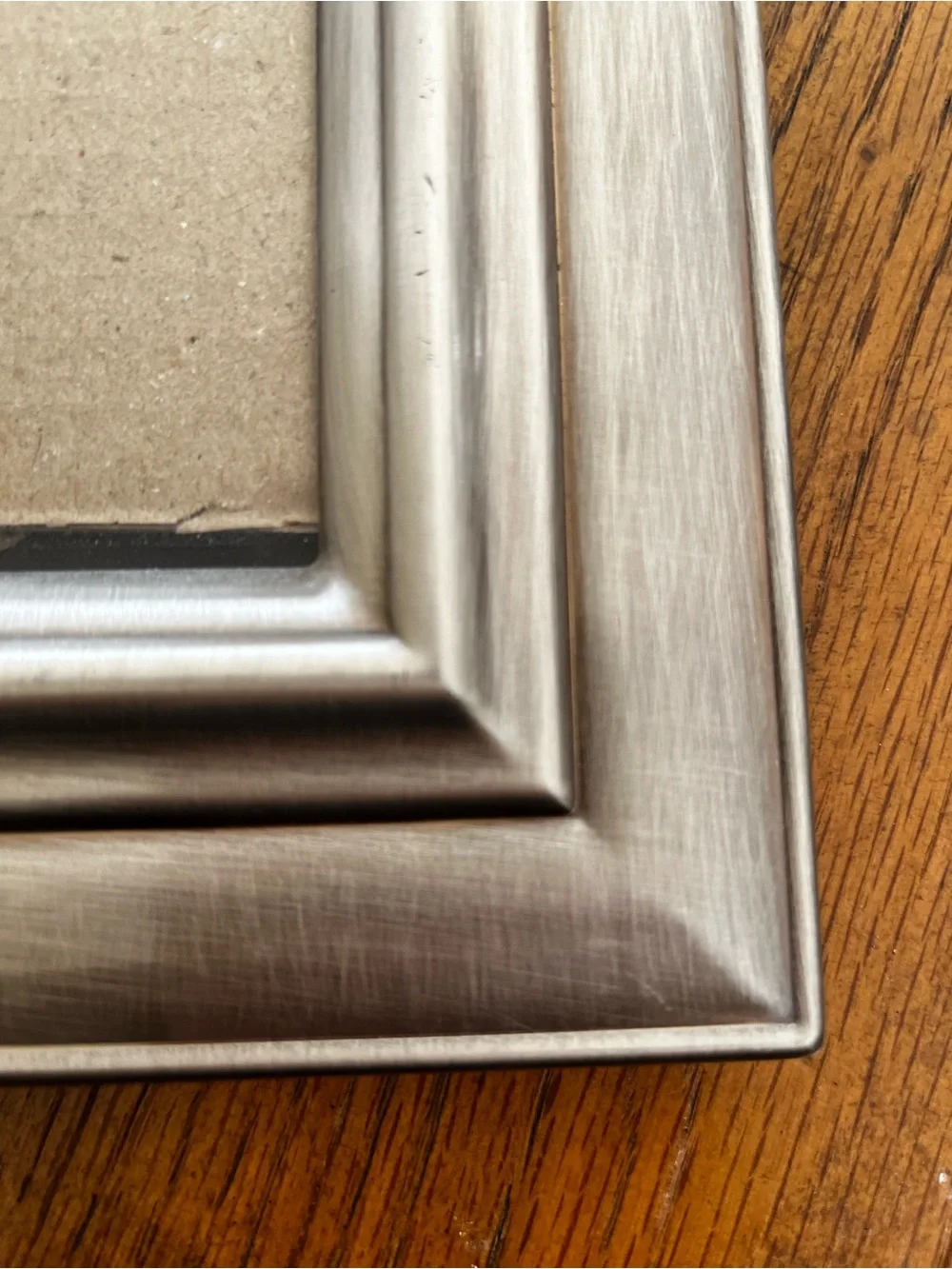Elegant Metallic Silver Photo Frame - Home Accents